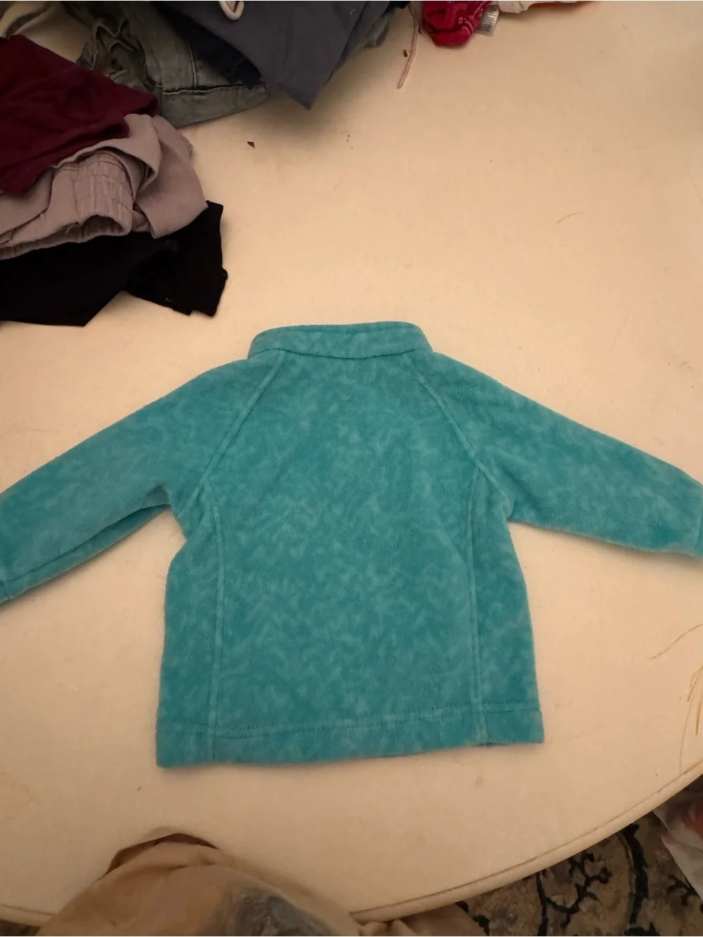 Baby Columbia Teal Zip Fleece Jacket Size 6-12 Months Worn Once